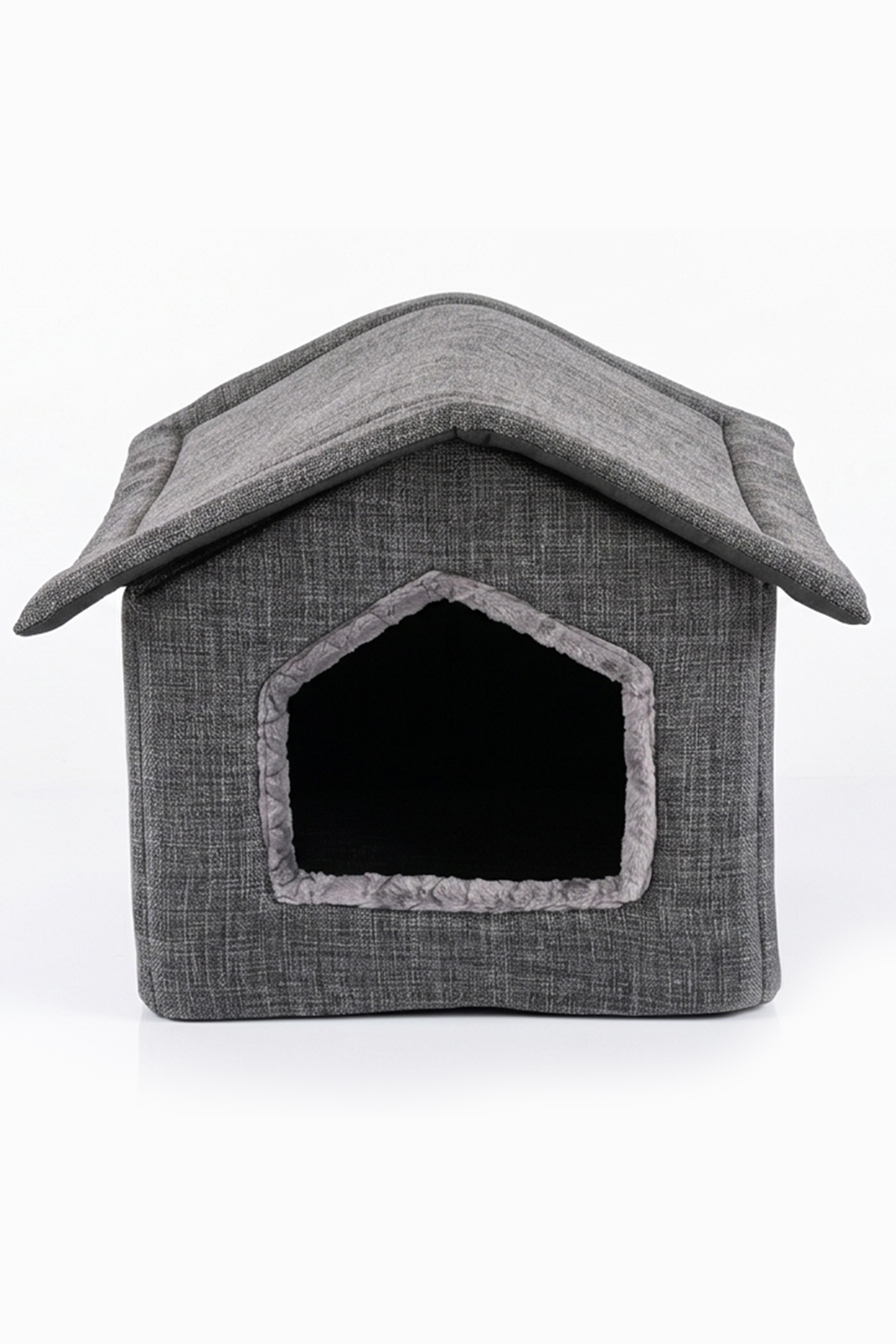 Tinypati ComfyCloud Keten Gri Kedi ve Köpek Yatağı