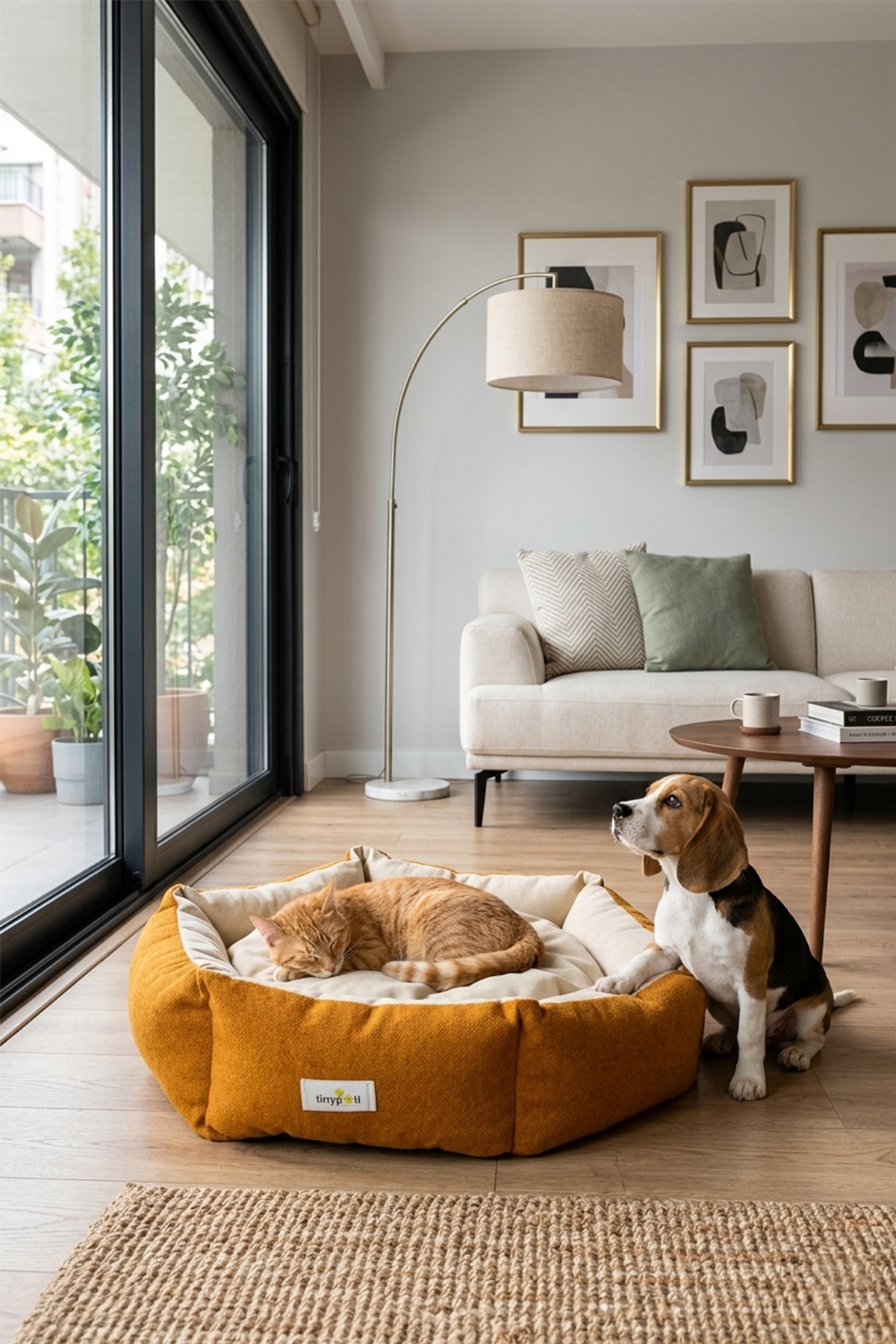 Tinypati Altıgen Haki Kedi ve Köpek Yatağı Tinypati Altıgen Haki Kedi ve Köpek Yatağı - Görsel 3