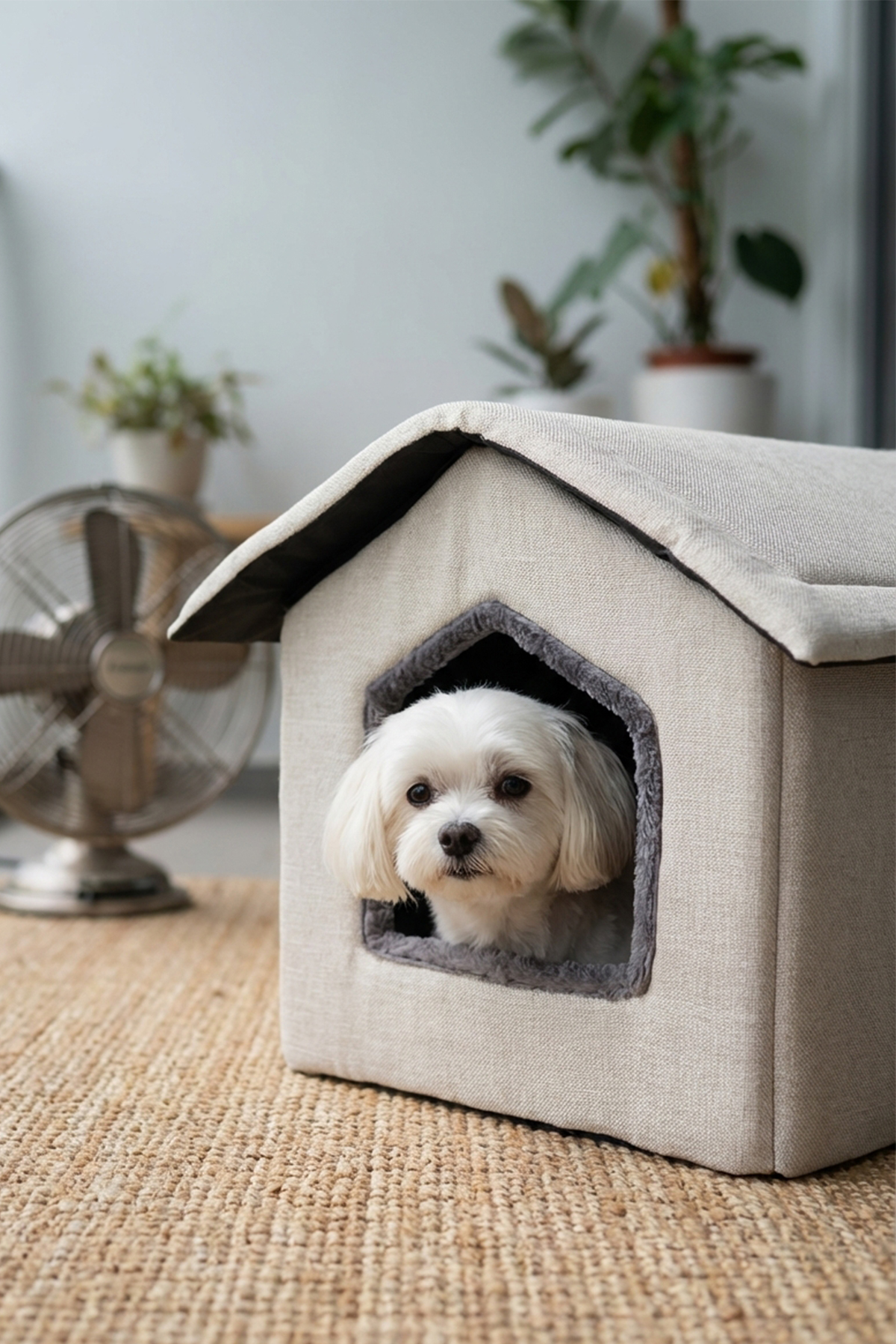 Tinypati ComfyCloud Keten Bej Kedi ve Köpek Yatağı Tinypati ComfyCloud Keten Bej Kedi ve Köpek Yatağı - Görsel 6
